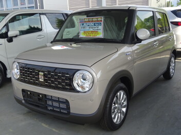 即納新車情報！ラパン HYBRID X！人気のベージュ２トーン！