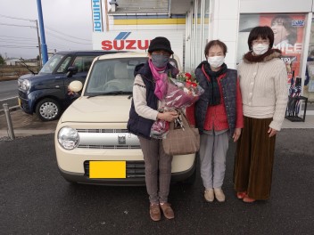 ラパンのご納車、おめでとうございます！