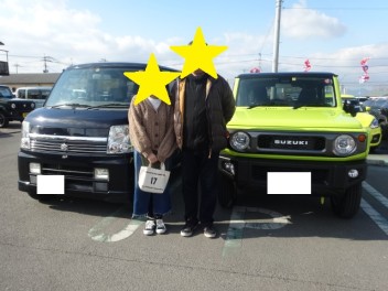 イエロージムニーご納車！大変お待たせいたしました！