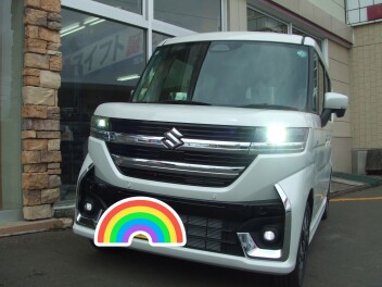新型スペーシアカスタム試乗車来ました！