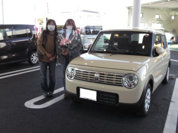 ラパンＦリミテッド納車させていただきました！！