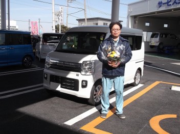 エブリイワゴン納車させて頂きました★
