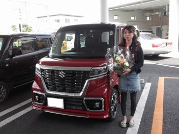 スペーシアカスタム納車させて頂きました★