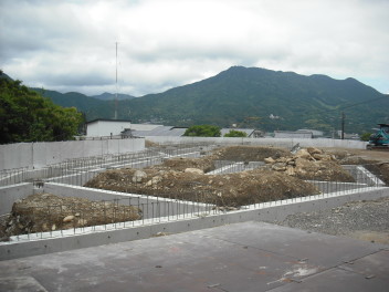 工事は順調です。