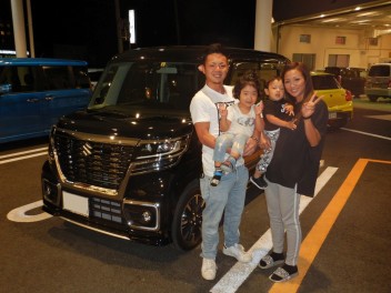スペーシアカスタム納車させていただきました☆