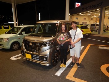スペーシアカスタム納車させていただきました☆