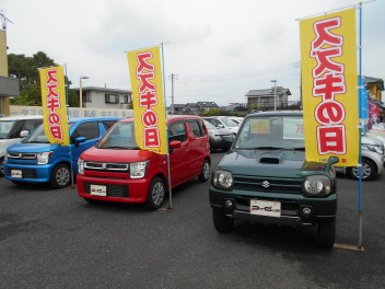 スズキ中古車も展示しております！