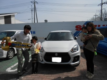 スイフトスポーツ　ご納車です！！