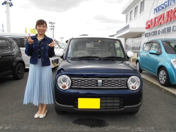 『ラパンﾓｰﾄﾞ』納車おめでとうございます☆