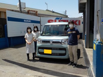 スペーシア ＨＹＢＲＩＤ Ｘ☆御納車☆致しました♪♪♪