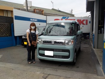 スペーシア ＨＹＢＲＩＤ Ｘ☆御納車☆致しました♪♪♪