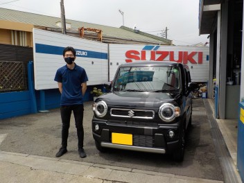  ハスラー ＨＹＢＲＩＤ Ｘターボ☆御納車☆致しました♪♪♪