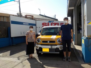 ハスラー ＨＹＢＲＩＤ Ｘターボ☆御納車☆致しました♪♪♪