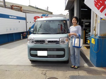 スペーシア ＨＹＢＲＩＤ Ｘ☆御納車☆致しました♪♪♪