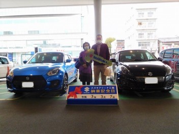 ☆★☆　Ａ様 スイフトスポーツご納車です！　☆★☆