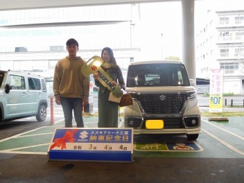 ☆★☆　Y様 スペーシアカスタムご納車です！　☆★☆