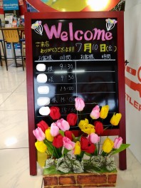 Welcomeボード出来ました♪