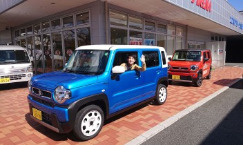 矢部太郎さん来店‼　新型ハスラーでドライブ旅に！
