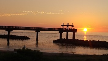 出雲崎町の夕日