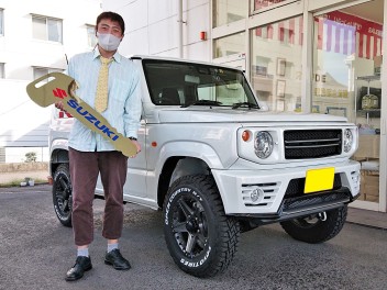 鴨川市にお住いのN様にジムニー Euro-R typeGをご納車いたしました。