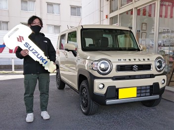 東京都にお住いのＡ様にハスラー オフロードPKGをご納車いたしました。