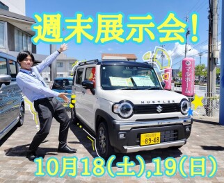 週末展示会のおしらせです♪