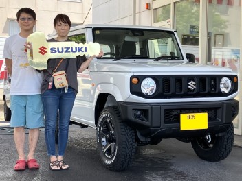 神奈川県にお住いのＮ様に、ジムニー OFF-ROAD PKG.をご納車いたしました。