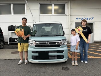K様にスペーシアをご納車させて頂きました