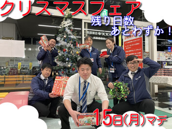 スズキの日！クリスマスフェア開催中！ラストスパート！