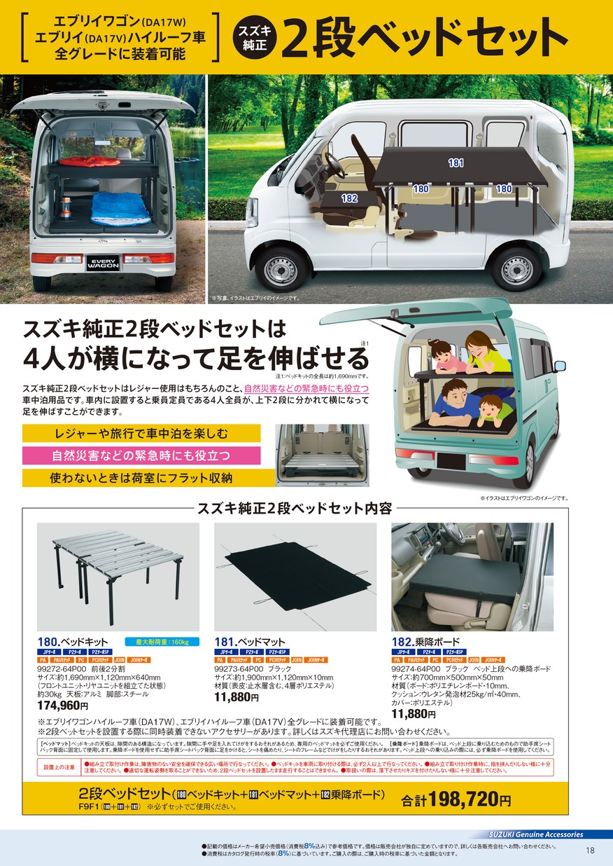 エブリイに「2段ベッドセット」！｜その他｜お店ブログ｜スズキ 