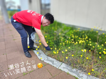 みんなでゴミ拾いしましたっ('ω')ノ☆