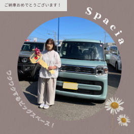 K様のスペーシアを納車しました！
