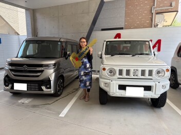 スペーシアカスタム　ご納車おめでとうごさいます
