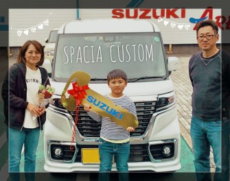 スペーシアカスタム　ご納車しました。