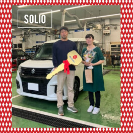 F様へソリオをご納車★