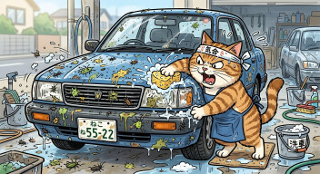 【高速走ったら虫だらけ！？】プロが教える放置厳禁な理由と目的地でサッとできる虫汚れ対策！