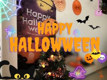 ☆店内をハロウィン仕様へ☆
