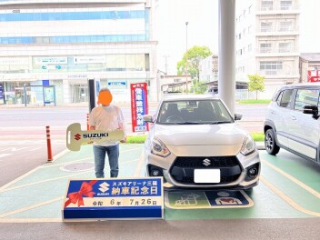 ☆★☆　T様 スイフトスポーツご納車です！　☆★☆