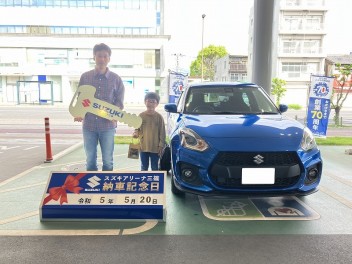 ☆★☆　Ｋ様 スイフトスポーツご納車です！　☆★☆