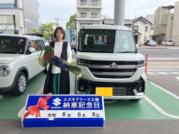 ☆★☆　S様 スペーシアカスタムご納車です！　☆★☆