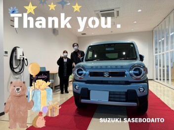 新型ハスラーをご納車させていただきました！