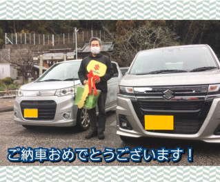 H様へワゴンＲカスタムＺをご納車です☆