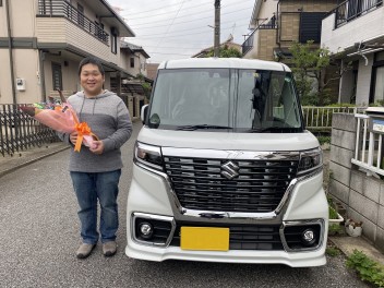 スペーシアカスタムご納車させていただきました！