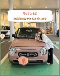 新型ラパンのご納車です ❥