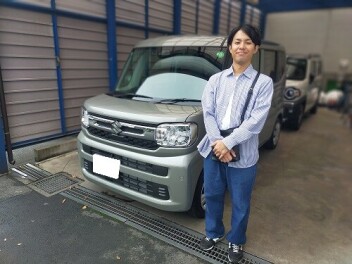 新車スペーシア納車しました。