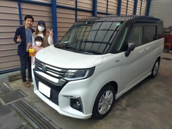 新車ソリオ納車しました。