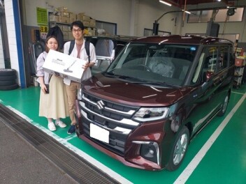 新車ソリオ納車しました