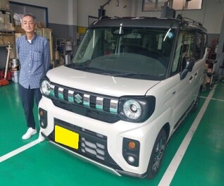 新車スペーシアギア納車しました。