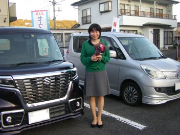 ソリオよりお乗換えいただきました。スペーシアの納車です！！