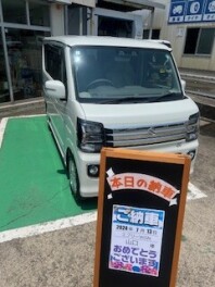 山口さま　エブリーＷＧＮ納車式！